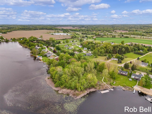 291 Sunset Dr, Sand Lake, MI 49343 - drone / aerial view of a large body of water and a tree filled landscape