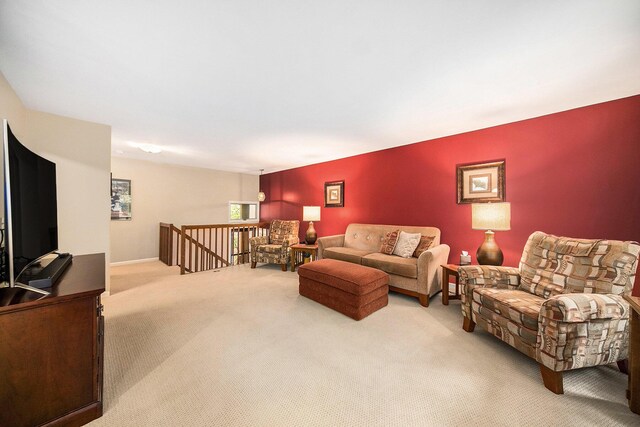 7643 Cottonwood Ln, Dexter, MI 48130 - living area with carpet