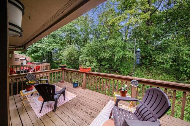 7643 Cottonwood Ln, Dexter, MI 48130 - view of deck