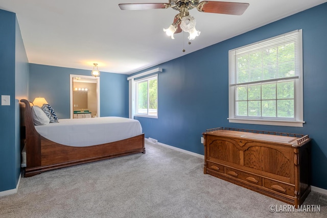 2153 Greenview Ct SW, Wyoming, MI 49519 - bedroom with carpet, baseboards, and ceiling fan