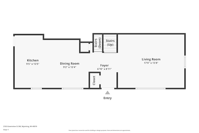 2153 Greenview Ct SW, Wyoming, MI 49519 - floor plan / room layout