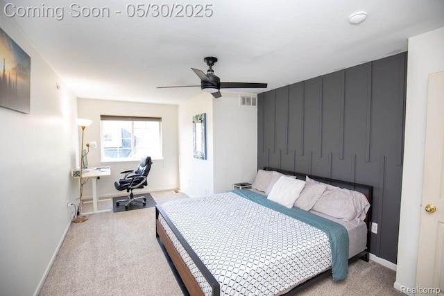 2062 Preserve Cir W, Canton, MI 48188 - bedroom featuring carpet flooring, baseboards, an office area, and a ceiling fan