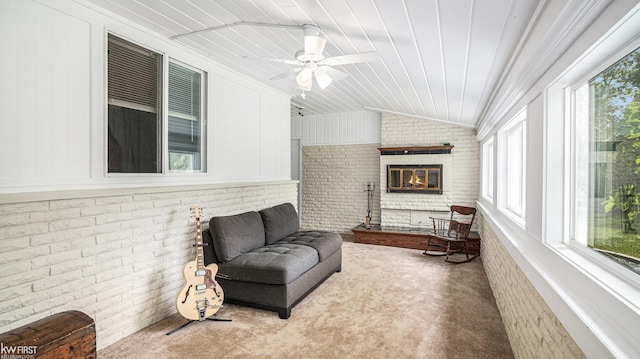 1590 W Rolston Rd, Linden, MI 48451 - sunroom / solarium featuring lofted ceiling