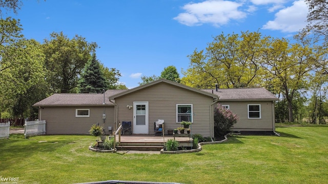 1590 W Rolston Rd, Linden, MI 48451 - rear view of property with a deck