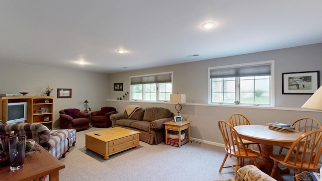 17 E Drake Dr, Saginaw, MI 48603 - living room with carpet and baseboards