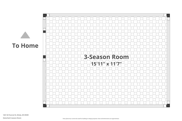 1261 W Channel St, Bitely, MI 49309 - room layout