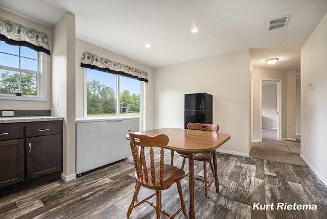 532 48th St, Grand Junction, MI 49056 - dining room featuring dark wood-style floors, healthy amount of natural light, baseboards, and recessed lighting