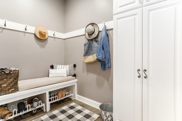 9077 24th Ave, Jenison, MI 49428 - mudroom featuring baseboards and dark wood-style floors