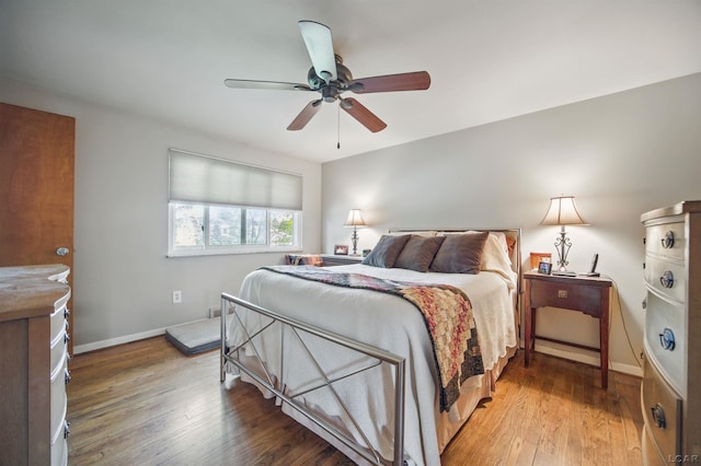 39582 Tunstall St, Clinton Township, MI 48038 - bedroom featuring light wood-style flooring, baseboards, and a ceiling fan