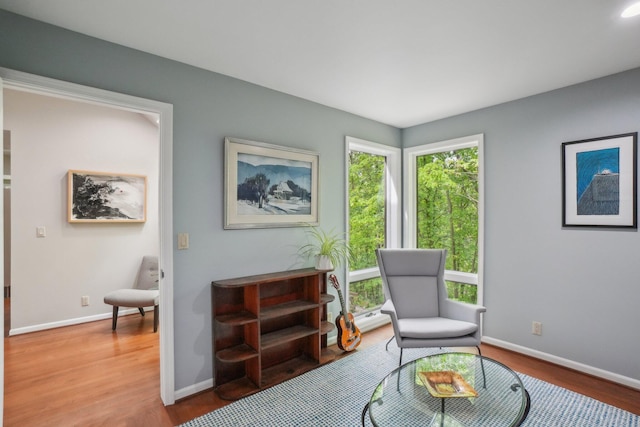 3805 Penberton Ct, Ann Arbor, MI 48105 - sitting room featuring wood finished floors and baseboards