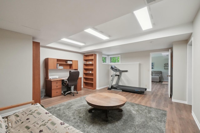 3805 Penberton Ct, Ann Arbor, MI 48105 - office area with wood finished floors and baseboards