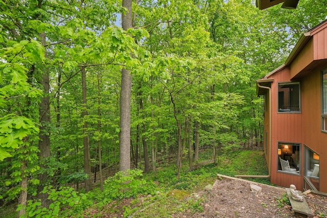 3805 Penberton Ct, Ann Arbor, MI 48105 - view of yard with a wooded view