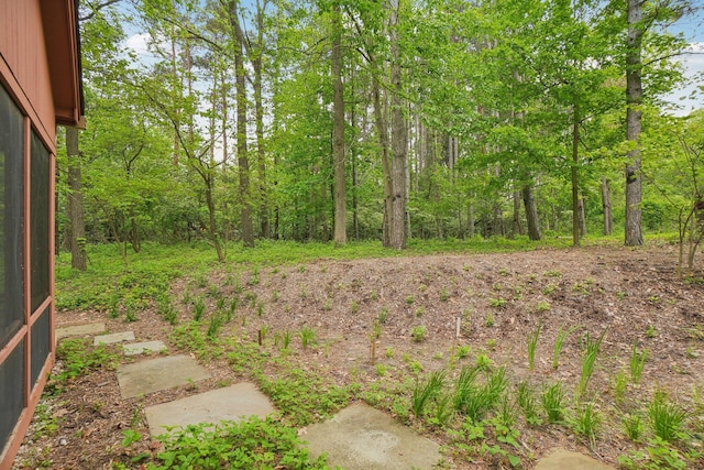 3805 Penberton Ct, Ann Arbor, MI 48105 - view of yard with a forest view