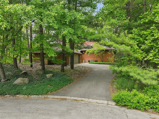 3805 Penberton Ct, Ann Arbor, MI 48105 - obstructed view of property with asphalt driveway and a garage