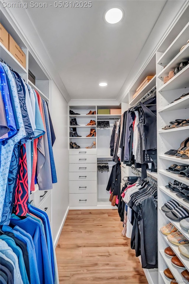 8811 Pioneer St, Washington, MI 48094 - spacious closet with wood finished floors