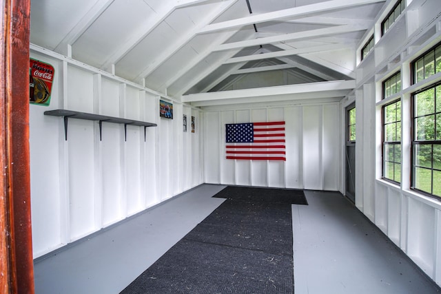 21729 Pinhook Rd, Mendon, MI 49072 - unfurnished sunroom with vaulted ceiling
