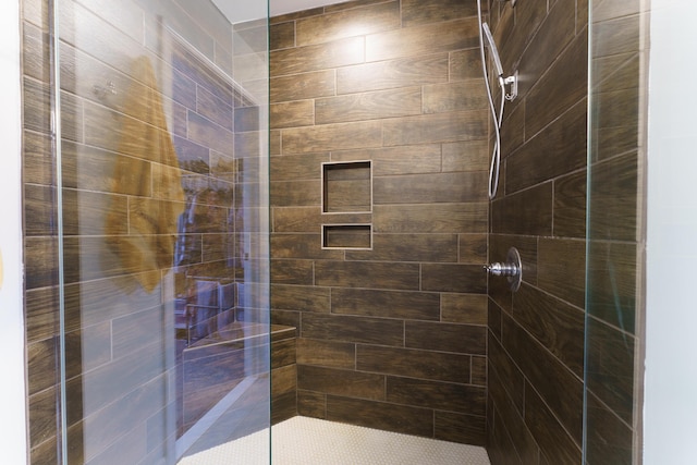 19909 W Breton Ct, Chelsea, MI 48118 - full bath featuring a tile shower