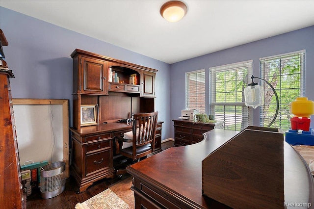 3796 Briarbrooke Ln, Rochester, MI 48306 - office area featuring dark wood-style floors