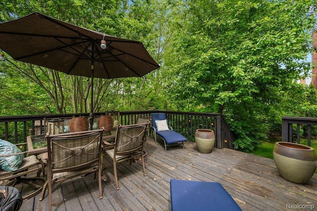 3796 Briarbrooke Ln, Rochester, MI 48306 - wooden terrace with outdoor dining space