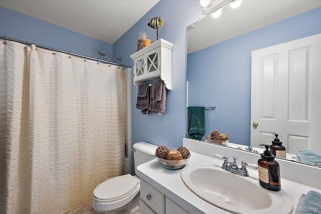 3796 Briarbrooke Ln, Rochester, MI 48306 - bathroom featuring toilet, vanity, and a shower with curtain
