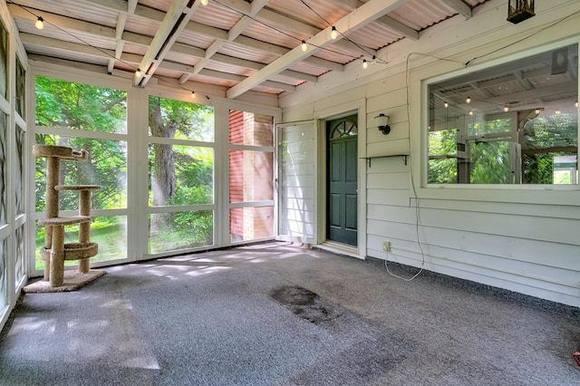 7938 E Dr N, Battle Creek, MI 49014 - view of unfurnished sunroom