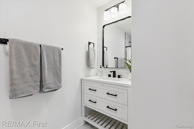 31111 Angeline Ct E, Saint Clair Shores, MI 48082 - full bath with vanity and baseboards