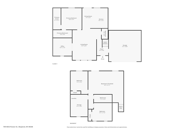 709 Wild Flower Dr, Wayland, MI 49348 - property floor plan