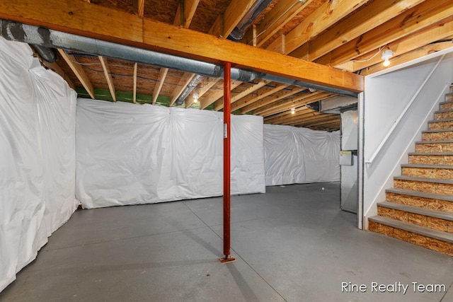 4335 Norway St, Holt, MI 48842 - unfinished below grade area featuring stairway