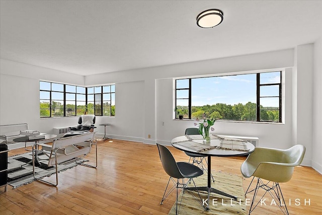505 Cherry St SE Unit 612, Grand Rapids, MI 49503 - dining space featuring light wood-style floors and baseboards