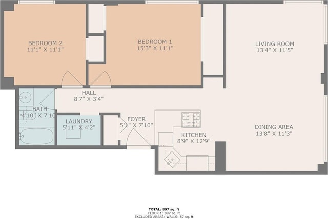 505 Cherry St SE Unit 612, Grand Rapids, MI 49503 - room layout