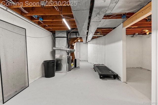 50820 Marsha Ln, New Baltimore, MI 48047 - unfinished basement with heating unit