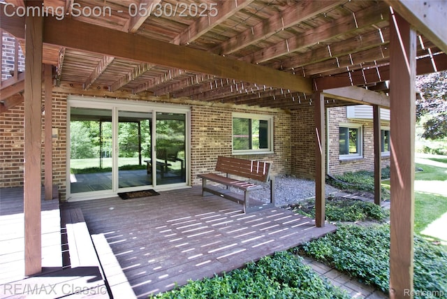 44500 Louvert Ct, Novi, MI 48375 - view of patio with a wooden deck