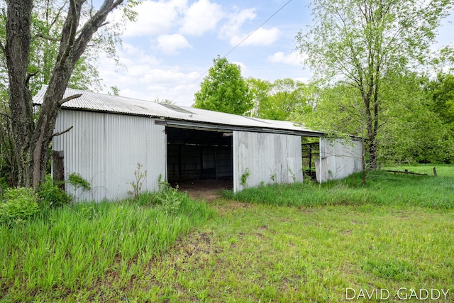 9081 E Baker Rd, Hesperia, MI 49421 - view of pole building