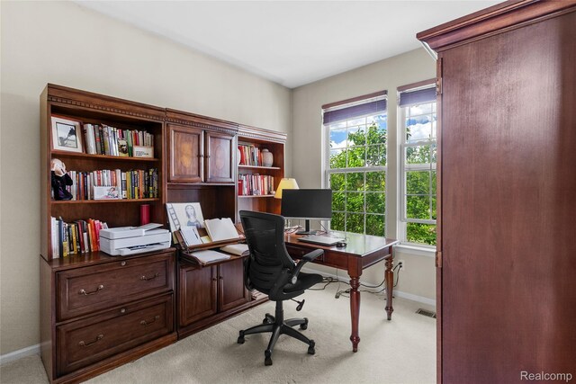 6241 Sapphire Ct, Grand Blanc, MI 48439 - office space featuring baseboards and light carpet
