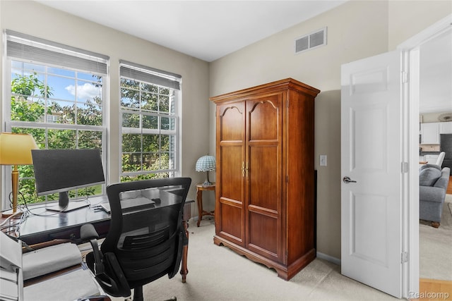 6241 Sapphire Ct, Grand Blanc, MI 48439 - home office featuring light colored carpet