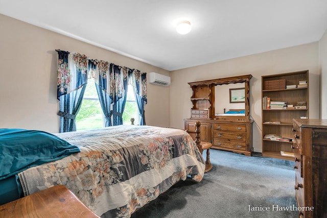 5777 N Broadway, Freeport, MI 49325 - carpeted bedroom with a wall mounted air conditioner