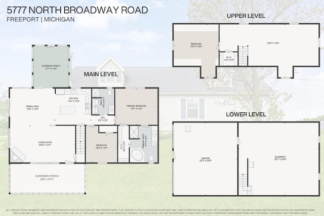 5777 N Broadway, Freeport, MI 49325 - floor plan / room layout