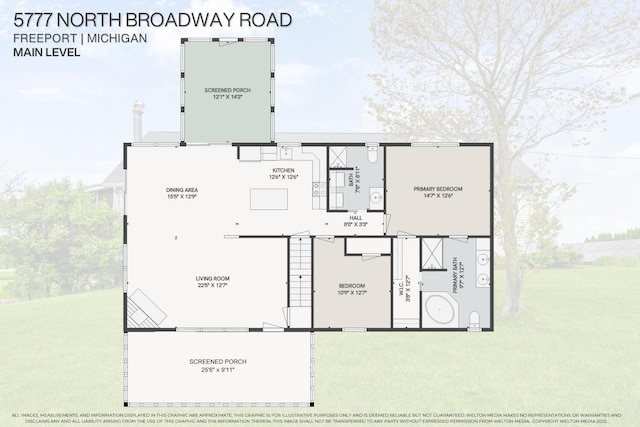 5777 N Broadway, Freeport, MI 49325 - room layout
