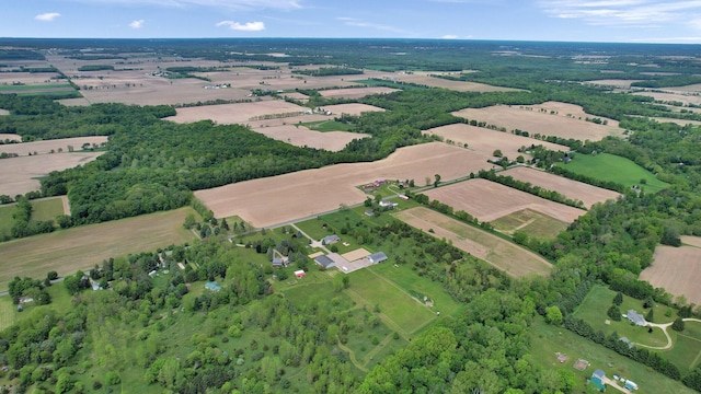 3457 S Keefer Hwy, Lyons, MI 48851 - aerial view of property's location featuring rural landscape