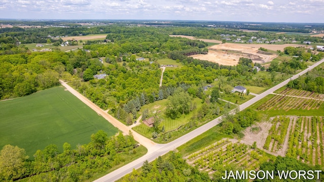4403 4th St, Caledonia, MI 49316 - overview of rural landscape with extensive farmland