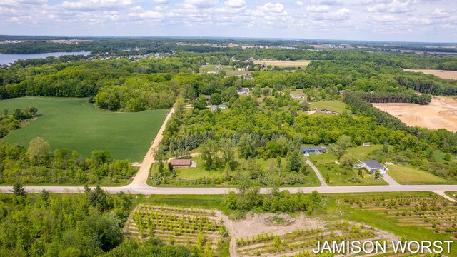 4403 4th St, Caledonia, MI 49316 - overview of rural landscape featuring a nearby body of water