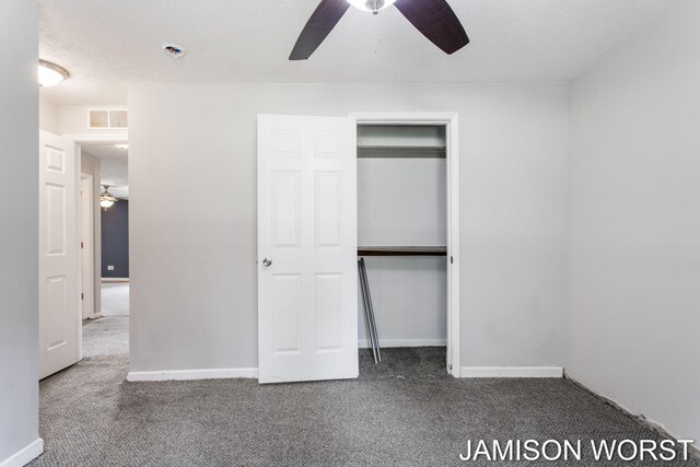 4403 4th St, Caledonia, MI 49316 - unfurnished bedroom featuring carpet, baseboards, ceiling fan, and a closet