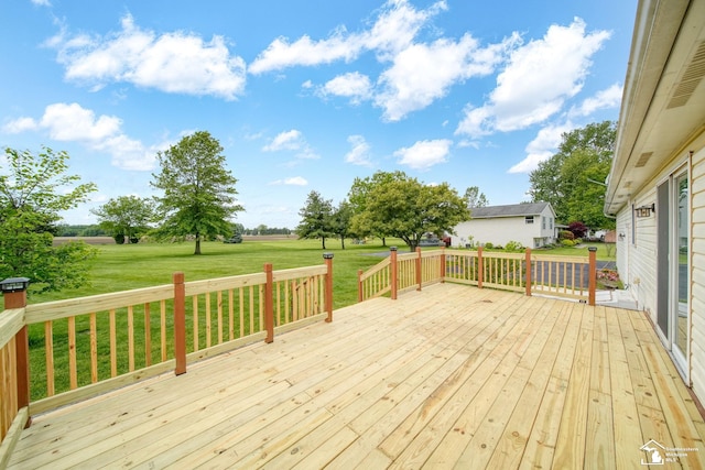 214 Roosevelt St, Dundee, MI 48131 - deck featuring a yard
