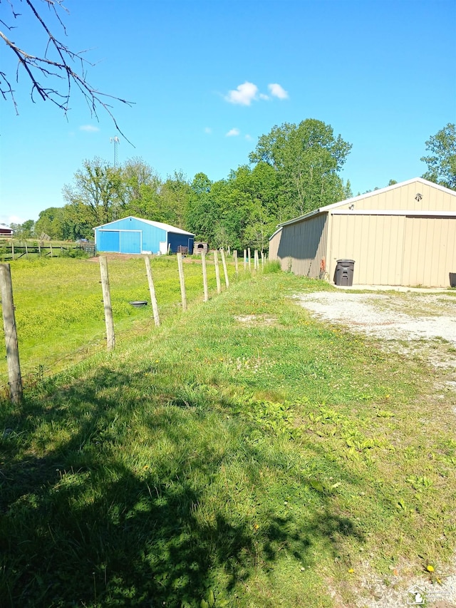 9361 Exeter Rd, Carleton, MI 48117 - view of yard with a pole building, an outdoor structure, and a garage