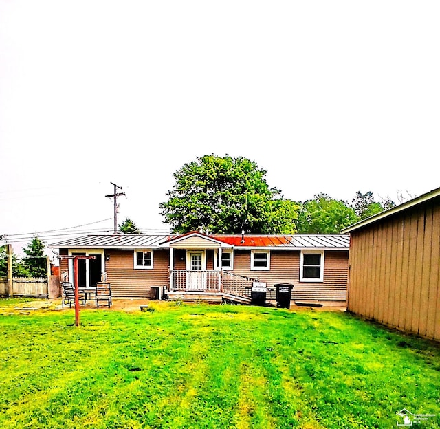 9361 Exeter Rd, Carleton, MI 48117 - back of property featuring a standing seam roof and metal roof
