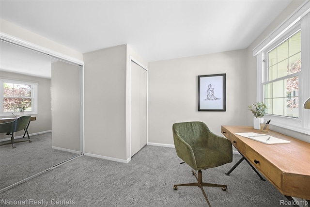 892 Hemlock Ct, Rochester, MI 48307 - office area with carpet floors and baseboards