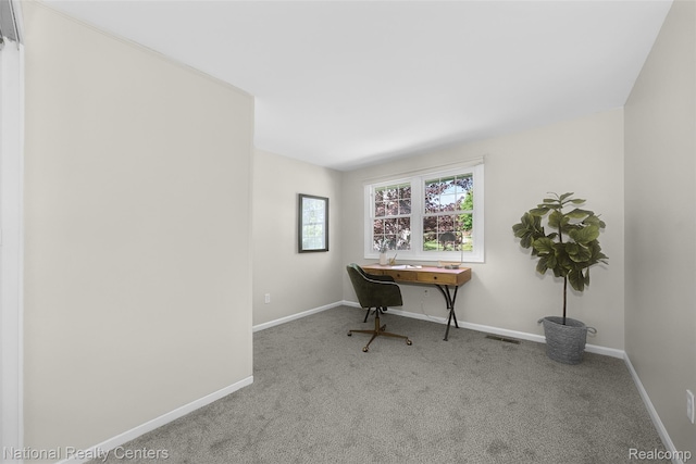892 Hemlock Ct, Rochester, MI 48307 - carpeted home office featuring baseboards
