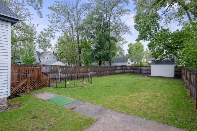1645 College Ave SE, Grand Rapids, MI 49507 - view of yard featuring a wooden deck