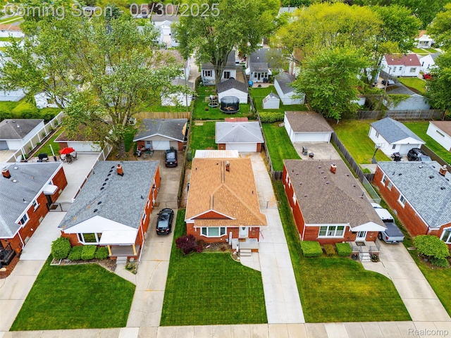 25305 Ursuline St, Saint Clair Shores, MI 48081 - aerial perspective of suburban area