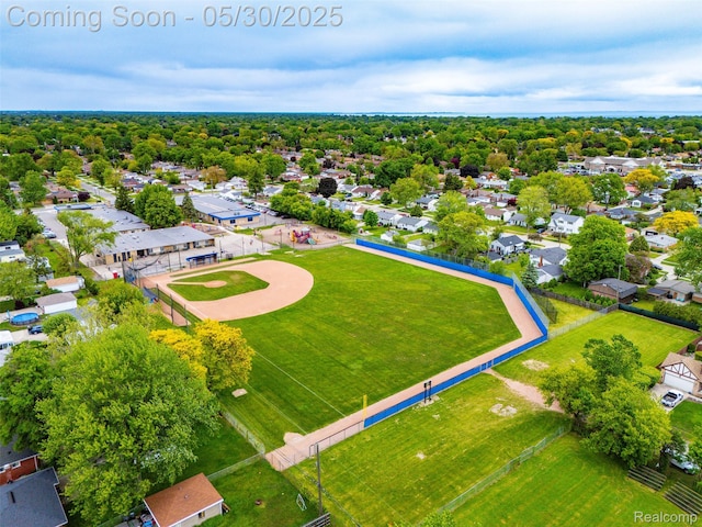25305 Ursuline St, Saint Clair Shores, MI 48081 - aerial perspective of suburban area